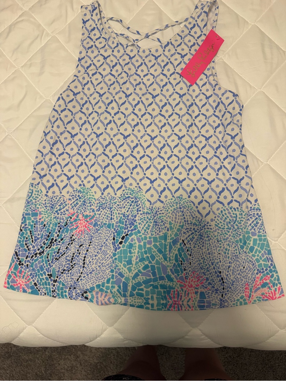 Lilly Pulitzer Kristen Tank Top in Multi Sea La Vie